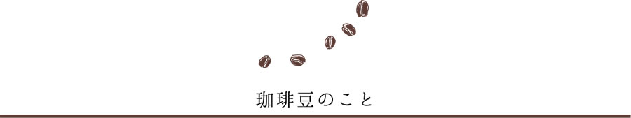 珈琲豆のこと